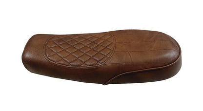 Royal Enfield Interceptor and GT 650 Genuine Leather Brown Dual Seat D3