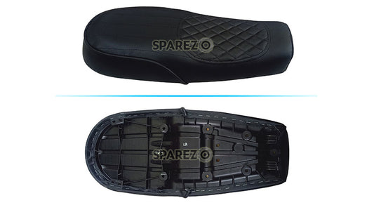 Royal Enfield GT and Interceptor 650 Genuine Leather Black Dual Seat D6