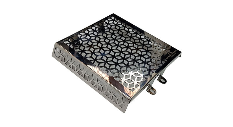 Royal Enfield GT and Interceptor 650cc Red Rooster SS Radiator Grill Guard Polished