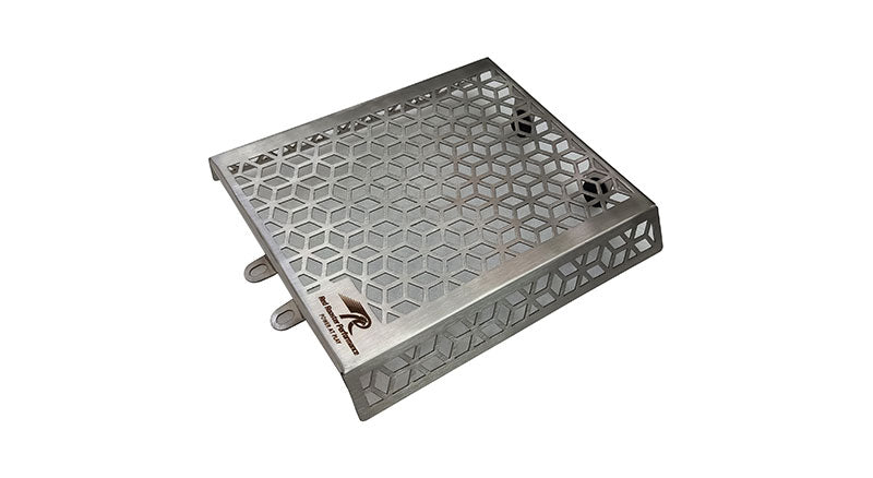 Royal Enfield GT and Interceptor 650cc Red Rooster SS Radiator Grill Guard