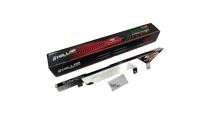 Royal Enfield GT and Interceptor 650cc S S Red Rooster Polished Chain Guard