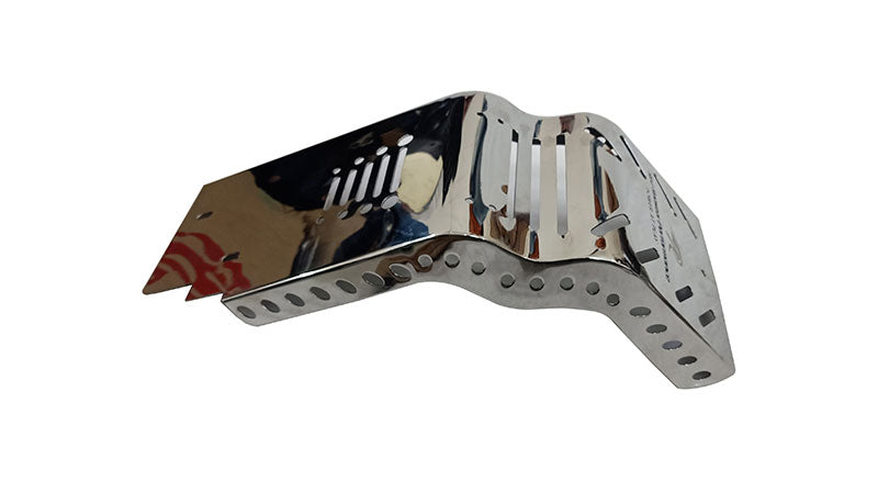 Royal Enfield GT and Interceptor 650cc S S Red Rooster Polished Sump Guard