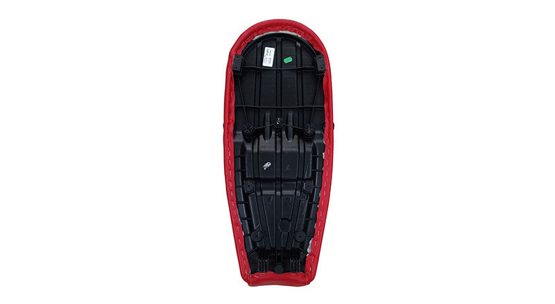 Royal Enfield GT and Interceptor 650cc Red Color Genuine Leather Dual Seat