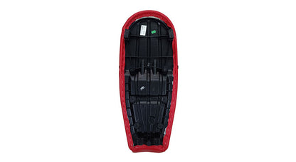 Royal Enfield GT and Interceptor 650cc Red Color Genuine Leather Dual Seat