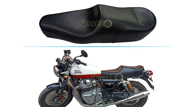 Royal Enfield GT Continental and Interceptor 650cc Black Color Dual Seat