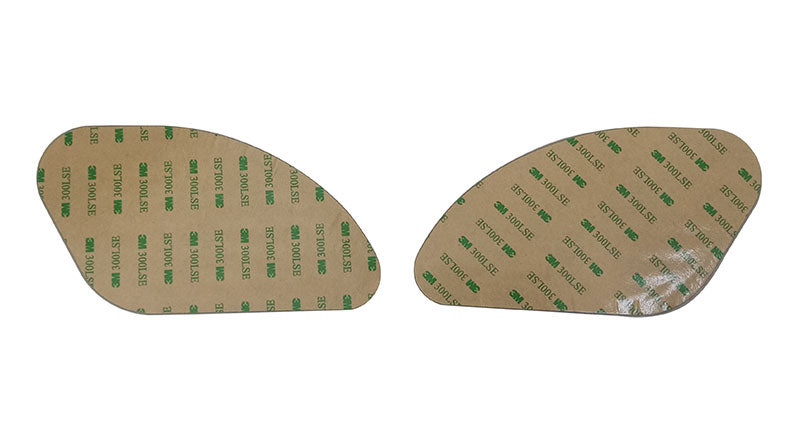 Royal Enfield GT and Interceptor 650cc Fuel Gas Tank Rubber Knee Pad Pair Grey