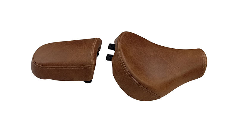 Royal Enfield Meteor 350cc Genuine Leather Front  and  Pillion Customized Seats