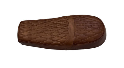 Royal Enfield GT and Interceptor 650cc Leather Dual Seat With Pannier Bags with Mounting