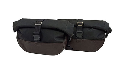 Royal Enfield GT Continental and Interceptor 650cc Soft Pannier Bags With Mounting Rails D1
