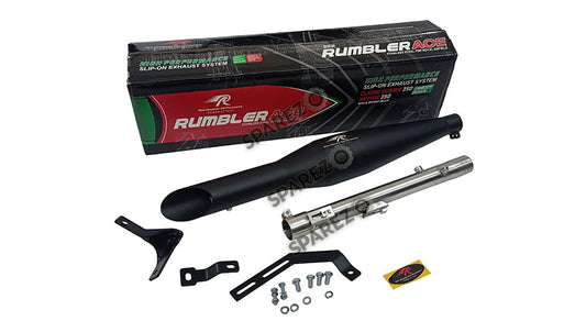 Royal Enfield Meteor 350cc Red Rooster S S Exhaust Muffler Silencer Black