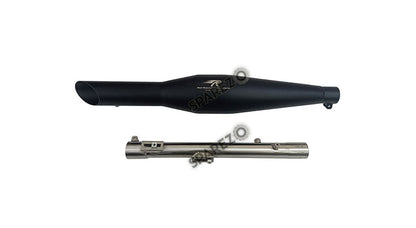 Royal Enfield New Classic Reborn 350cc Red Rooster S S Exhaust Muffler Silencer Black