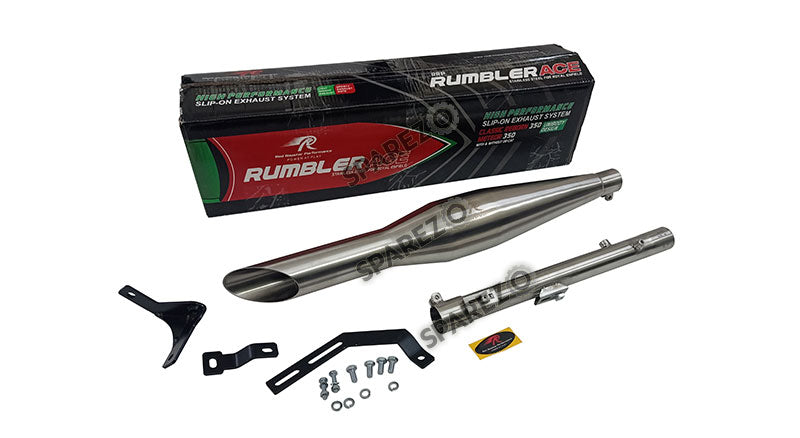 Royal Enfield Meteor 350cc Red Rooster S S Exhaust Muffler Silencer Matt Finish