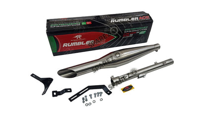 Royal Enfield Meteor 350cc Red Rooster S S Exhaust Muffler Silencer Matt Finish