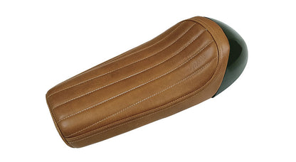 Royal Enfield GT Continental and  Interceptor 650cc Single Seat Leather with Black Cowl D1