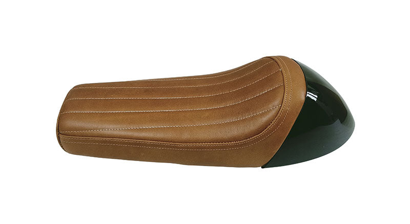 Royal Enfield GT Continental and  Interceptor 650cc Single Seat Leather with Black Cowl D1