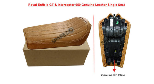 Royal Enfield GT Continental and  Interceptor 650cc Single Seat Leather D1