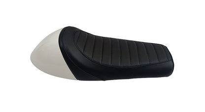 Royal Enfield GT Continental and  Interceptor 650cc Single Seat Leather with White Cowl D2