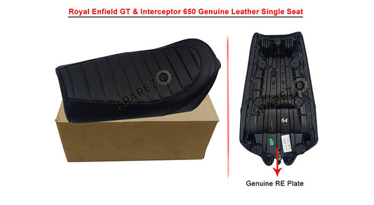 Royal Enfield GT Continental and  Interceptor 650cc Single Seat Leather D2