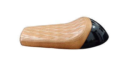 Royal Enfield GT Continental and  Interceptor 650cc Single Seat Leather with Black Cowl D6