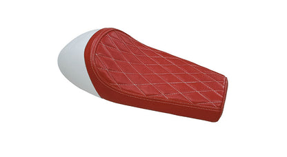 Royal Enfield GT Continental and  Interceptor 650cc Single Seat Leather with White Cowl D8