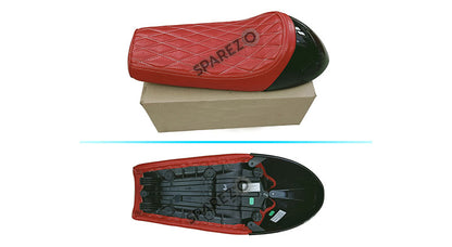 Royal Enfield GT Continental and  Interceptor 650cc Single Seat Leather with Black Cowl D8