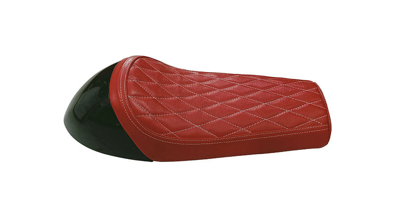 Royal Enfield GT Continental and  Interceptor 650cc Single Seat Leather with Black Cowl D8