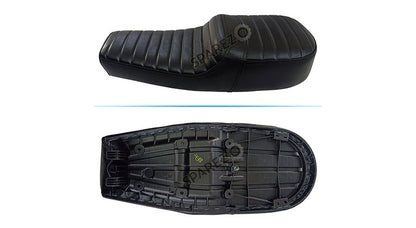 Royal Enfield GT and Interceptor 650cc Genuine Leather Black Dual Seat D21