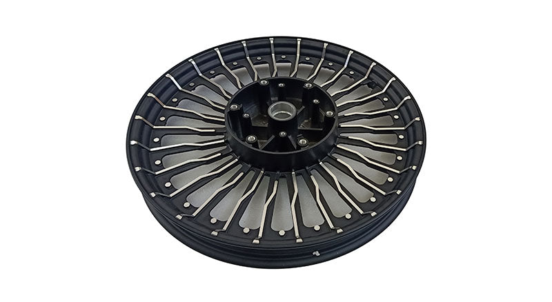 Royal Enfield Classic 500cc Parado Front and Rear 26 Spoke Black Alloy Wheel Rims