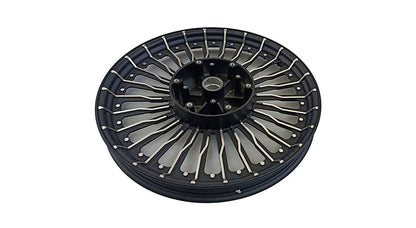 Royal Enfield Classic 500cc Parado Front and Rear 26 Spoke Black Alloy Wheel Rims