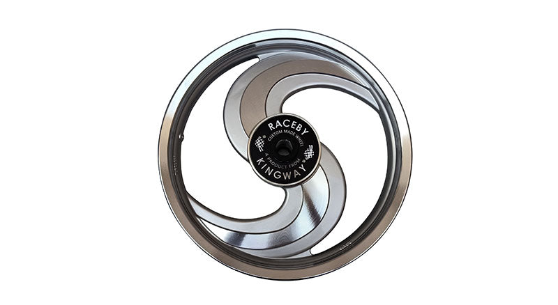 Royal Enfield Classic 500cc Front and Rear 2 Spoke Silver Alloy Wheel Rims