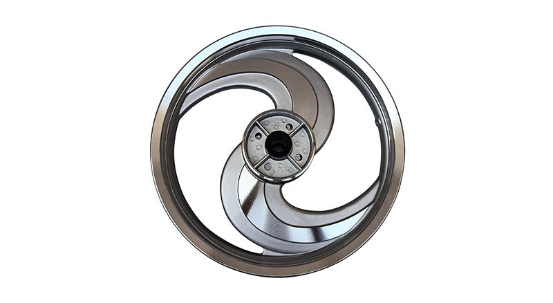 Royal Enfield Classic 500cc Front and Rear 2 Spoke Silver Alloy Wheel Rims