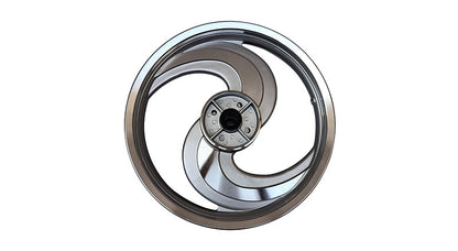 Royal Enfield Classic 500cc Front and Rear 2 Spoke Silver Alloy Wheel Rims