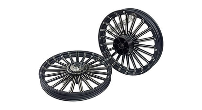 Royal Enfield Classic 350cc 500cc 21 Spoke Alloy Wheel Rim Set Disc Brake Model