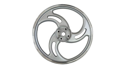 Royal Enfield Bullet 500cc Parado Front and Rear 3 Spoke Silver Alloy Wheel Rims