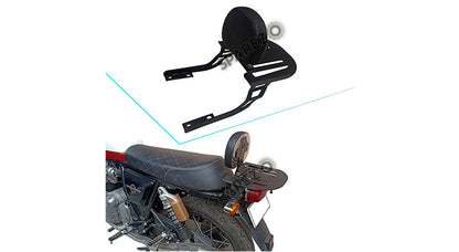 Royal Enfield GT and Interceptor 650cc Stainless Steel Rear Luggage Rack Black