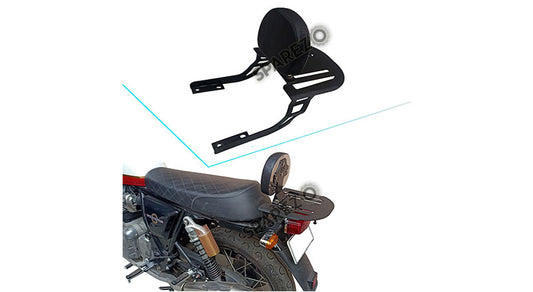 Royal Enfield GT and Interceptor 650cc Stainless Steel Rear Luggage Rack Black