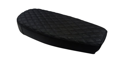 Royal Enfield GT and Interceptor 650cc Black Genuine Leather Dual Seat D24