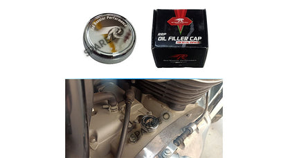 Royal Enfield GT and Interceptor 650cc Aluminium Machined Oil Filler Cap Polish
