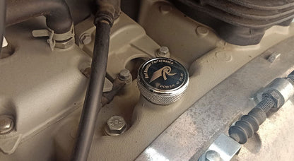 Royal Enfield GT and Interceptor 650cc Aluminium Machined Oil Filler Cap Polish