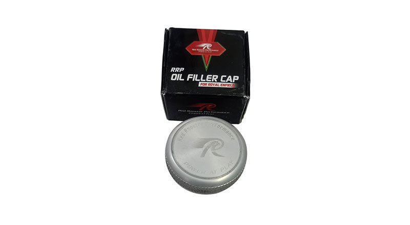 Royal Enfield GT and Interceptor 650cc Aluminium Machined Oil Filler Cap Silver
