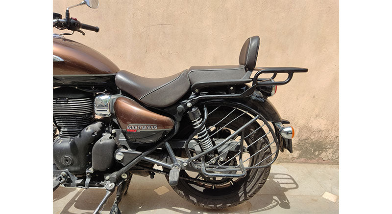 Royal Enfield Meteor 350cc Rear Carrier Luggage Rack Matt Black