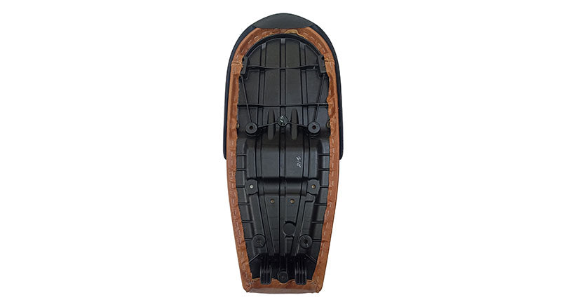 Royal Enfield GT and Interceptor 650cc Leather Dual Seat With Black Cowl  D8