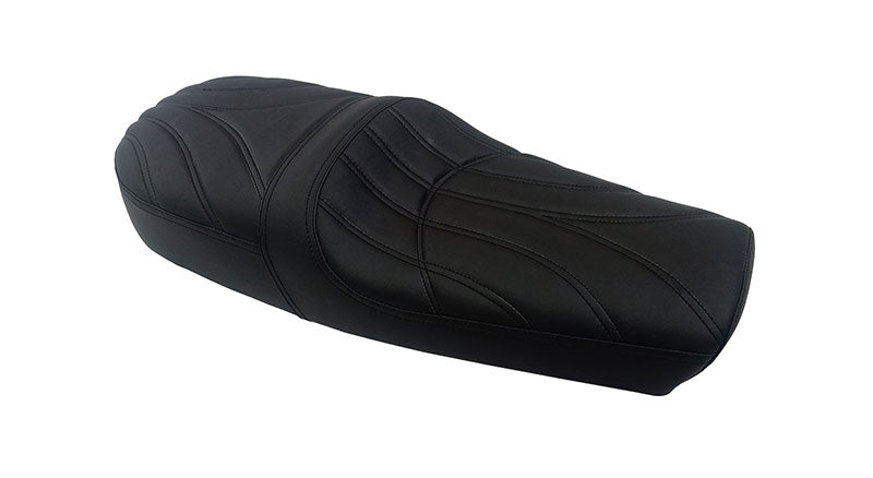 Royal Enfield GT and Interceptor 650cc Leatherite Dual Seat Black D25