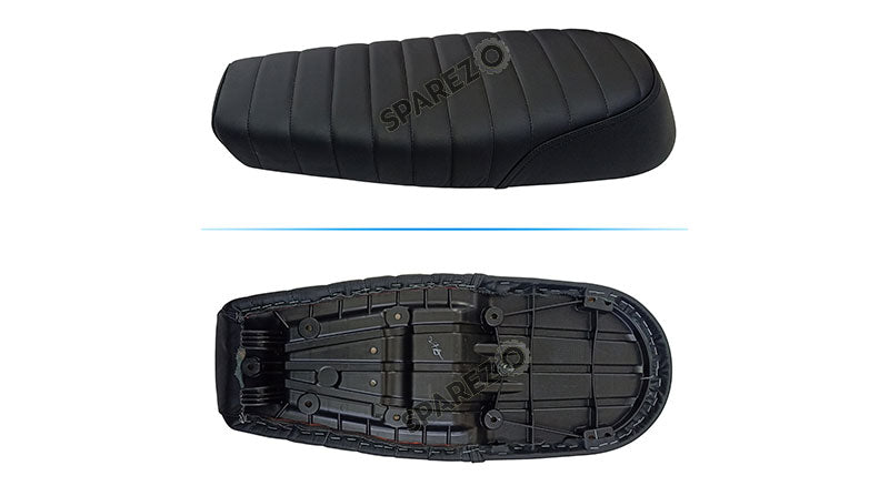 Royal Enfield GT and Interceptor 650cc Genuine Leather Dual Seat Black D26