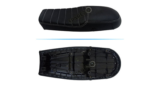 Royal Enfield GT and Interceptor 650cc Genuine Leather Dual Seat Black D27