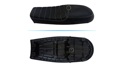 Royal Enfield GT and Interceptor 650cc Genuine Leather Dual Seat With Black Cowl D27