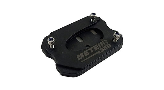 Royal Enfield Meteor 350cc Stainless Steel Side Stand Base Extender Black