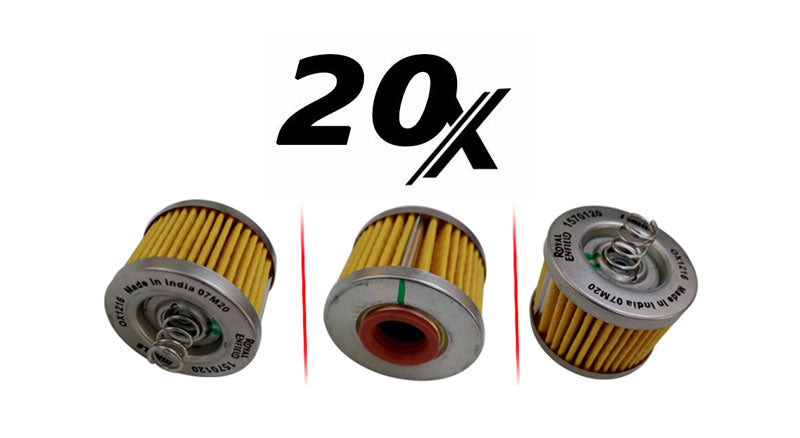 Royal Enfield Meteor 350cc Oil Filter Element 20 Pcs
