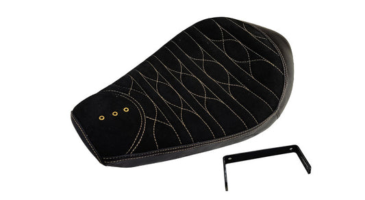 Genuine Leather Royal Enfield Classic 350cc 500cc Low Rider Front Solo Seat Black