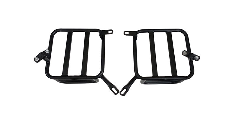 Royal Enfield New Classic Reborn 350 Olive Color Bags With Mounting Pair